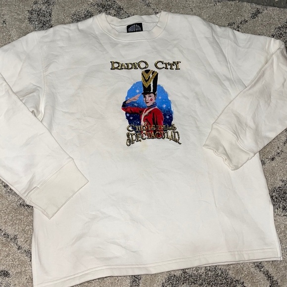 Vintage unisex Radio City Musical Christmas embroidered deadstock Crewneck 90s - Picture 4 of 7